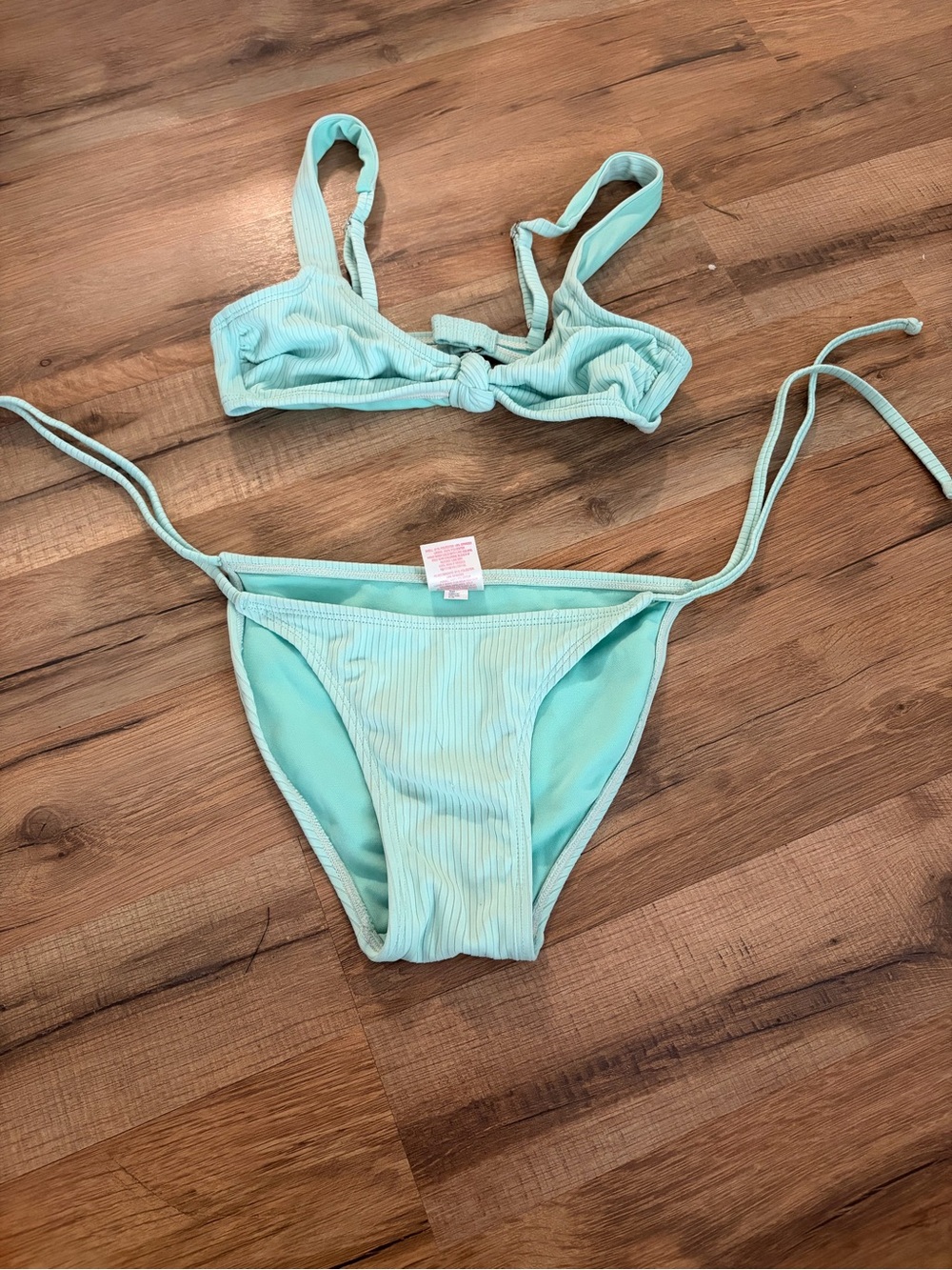 Xhilaration Mint Ribbed Bikini Bottom